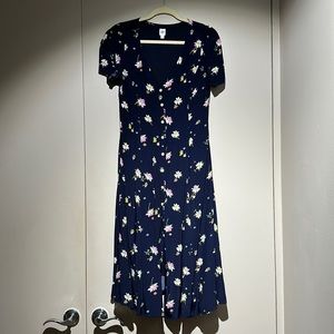 Gap button front midi dress